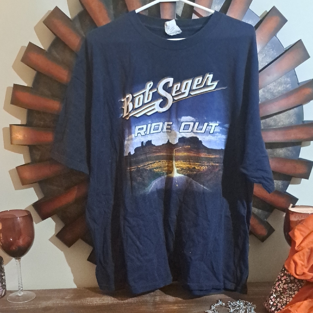 Bob Seger Ride Out Graphic 2014 Concert T-Shirt